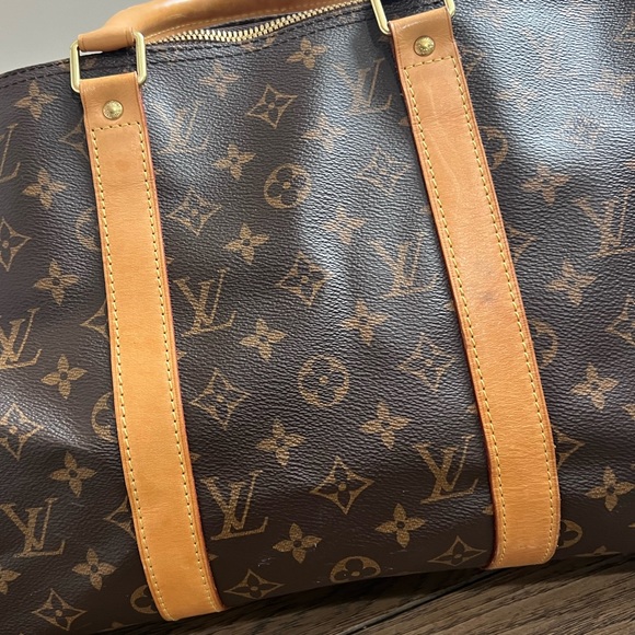 LOUIS VUITTON MONOGRAM KEEPALL DUFFLE BAG LUGGAGE - Picture 3 of 6